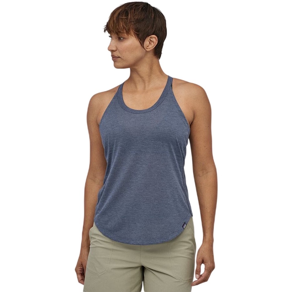 Patagonia Capilene Cool Trail Tank Top Blue Heather Racerback 24517 Womens XS‎